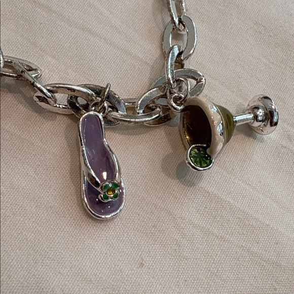 Cruise, Vacation Themed Silver Tone Bracelet - Picture 4 of 6